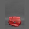Середня жіноча шкіряна сумка-кроссбоді червоного кольору BlankNote Lola 78752 - 3