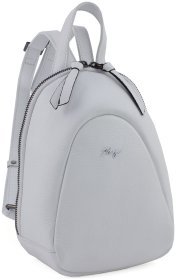 Белый женский рюкзак маленького размера из натуральной фактурной кожи KARYA 69752