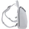 Белый женский рюкзак маленького размера из натуральной фактурной кожи KARYA 69752 - 2