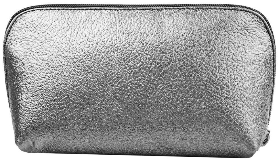 Женская серебристая косметичка из натуральной кожи с выраженной зернистостью Desisan 79852 фото №2 Женская серебристая косметичка из натуральной кожи с выраженной зернистостью Desisan 79852 modnotak фото №2
