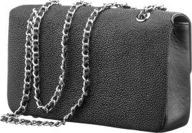 Женская сумка на защелке из натуральной кожи морского ската STINGRAY LEATHER (024-18501)