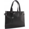 Жіноча сумка-шопер великого розміру з чорної шкіри з довгими ручками Grande Pelle (15597) - 1