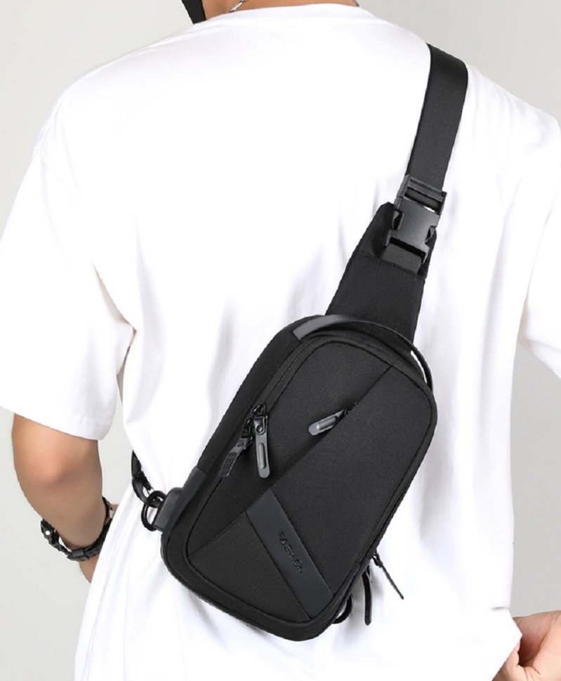 Міська текстильна чоловіча сумка через плече Confident 90753 modnotak фото №7