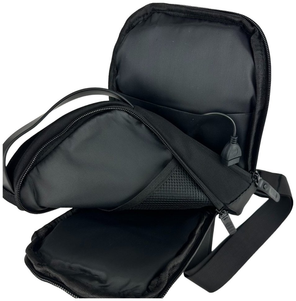 Міська текстильна чоловіча сумка через плече Confident 90753 modnotak фото №12