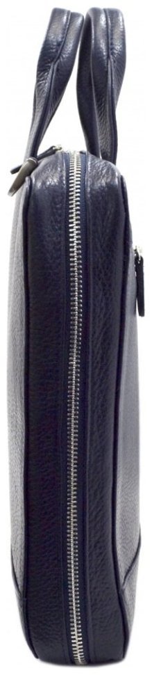 Мужской кожаный портфель синего цвета под ноутбук и документы Desisan 81153 modnotak фото №3