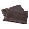 Тонкий темно-коричневий затиск для грошей ST Leather (16841) - 3