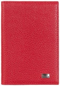 Женская обложка для паспорта из натуральной кожи флотар Desisan 81353 красного цвета