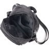 Городской мужской текстильный рюкзак черного цвета Vintage (20574) - 4