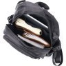 Городской мужской текстильный рюкзак черного цвета Vintage (20574) - 5