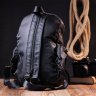 Міський чоловічий текстильний рюкзак чорного кольору Vintage (20574) - 9