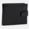 Кожаное мужское портмоне черного цвета с блоком для карточек и документов Ricco Grande 71553 - 2