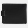 Шкіряне чоловіче портмоне чорного кольору з блоком для карток та документів Ricco Grande 71553 - 3