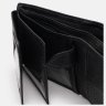 Шкіряне чоловіче портмоне чорного кольору з блоком для карток та документів Ricco Grande 71553 - 6