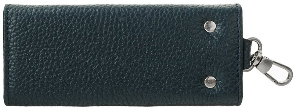 Синяя ключница из натуральной кожи флотар на кнопках Desisan 81853 modnotak фото №2