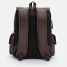 Чоловічий коричневий рюкзак зі шкірозамінника з клапаном Monsen 71953 - 3