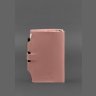 Шкіряний жіночий блокнот (Софт-бук) в рожевому кольорі на кнопці - BlankNote (42053) - 5