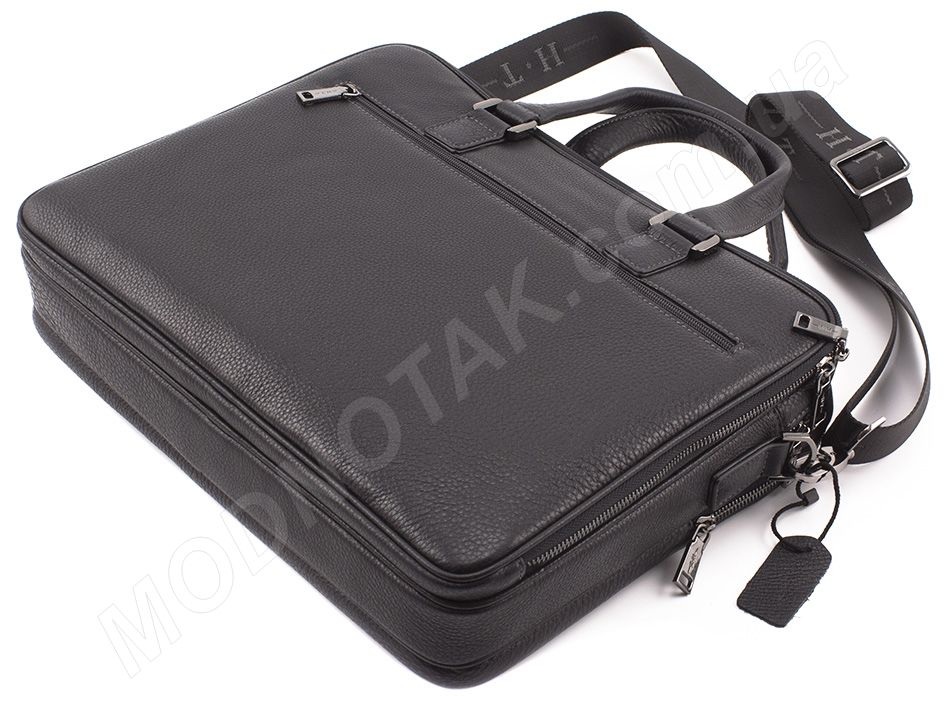 Ділова шкіряна сумка для ноутбука і документів формату А4 H.T Leather (10159)