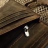 Тонкий мужской купюрник коричневого цвета из винтажной кожи Vintage (14228) - 2