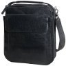 Шкіряна чоловіча сумка планшет через плече чорного кольору на блискавці Vip Collection 102653 фото №2 Шкіряна чоловіча сумка планшет через плече чорного кольору на блискавці Vip Collection 102653 modnotak фото - 2