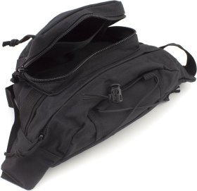 Чорна військова тактична сумка на пояс - MILITARY STYLE (21962)