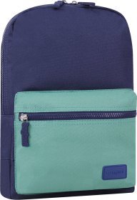 Темно-синій рюкзак з текстилю на блискавичній застібці Bagland (52753)
