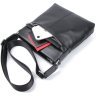Элегантная сумка планшет в гладкой коже черного цвета VINTAGE STYLE (14981) - 4