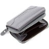 Серый кошелек из натуральной кожи итальянского производства Tony Bellucci (10582) - 6