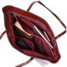 Практична жіноча сумка-шоппер із натуральної шкіри коричневого кольору Vintage (2422103) - 6