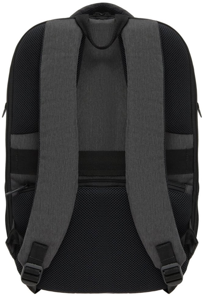 Текстильный мужской рюкзак серого цвета под ноутбук Bagland (53453)