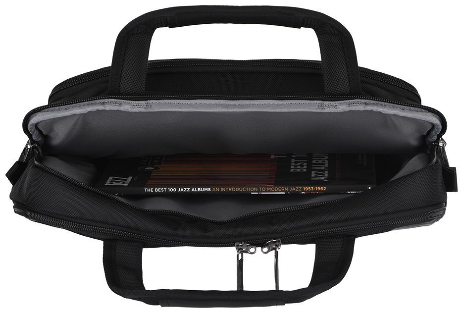 Вместительная повседневная сумка для ноутбука до 14" через плечо с фиксатором Pass-Thru Wenger BC Pro черная 103553 modnotak фото №8