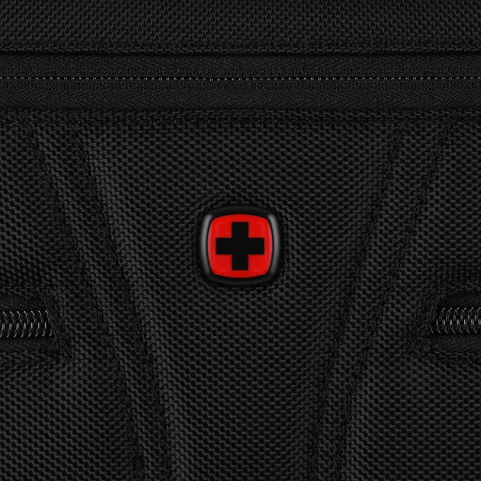 Вместительная повседневная сумка для ноутбука до 14" через плечо с фиксатором Pass-Thru Wenger BC Pro черная 103553 modnotak фото №10