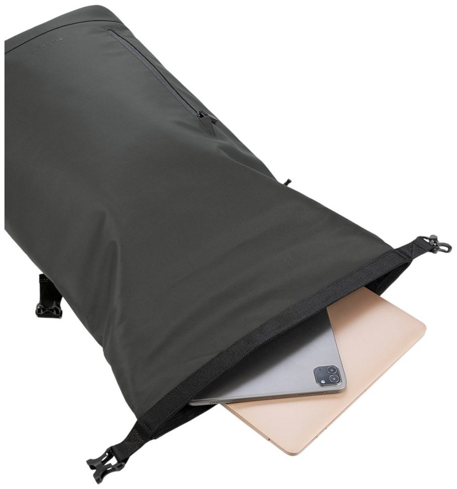 Городской рюкзак из водоотталкивающей ткани для ноутбука Tucano Rollo 15.6" черний 103653 modnotak фото №5