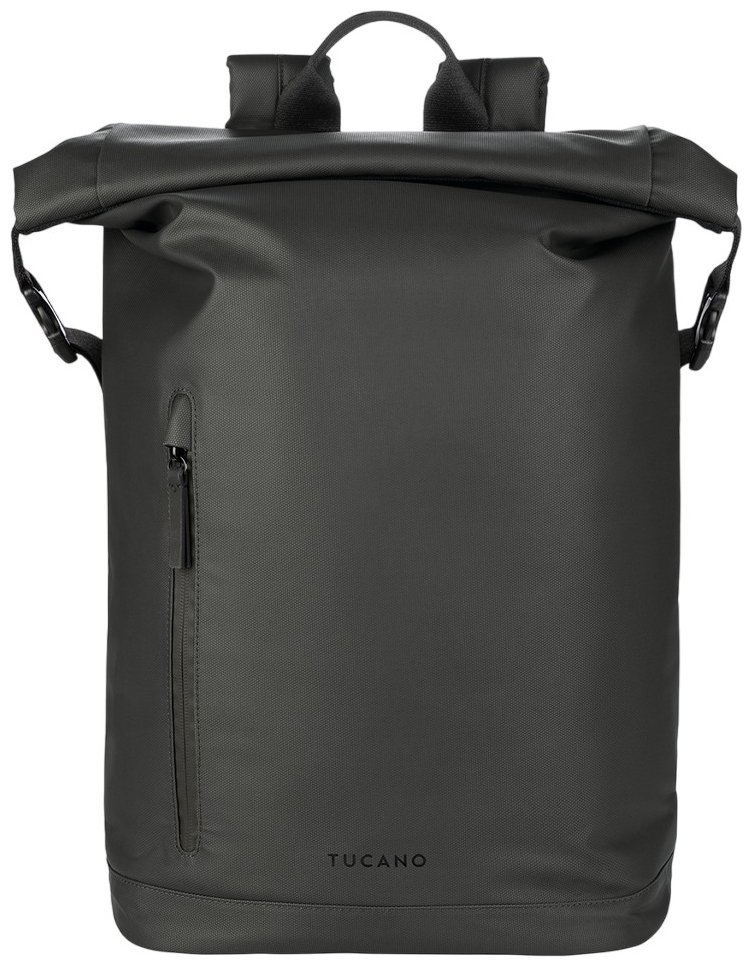 Городской рюкзак из водоотталкивающей ткани для ноутбука Tucano Rollo 15.6" черний 103653 modnotak фото №8