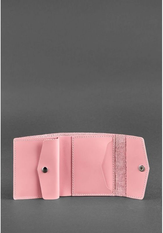 Женский кошелек розового цвета из гладкой кожи BlankNote (12507)