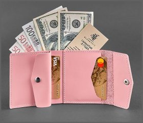 Жіночий гаманець рожевого кольору з гладкої шкіри BlankNote (12507)