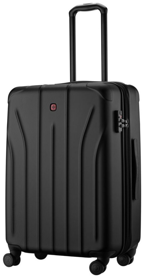 Валіза Wenger, Oryson, середня, пластик, 4 колеса, чорна modnotak фото №1