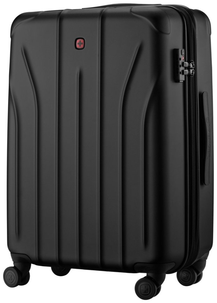 Валіза Wenger, Oryson, середня, пластик, 4 колеса, чорна modnotak фото №3