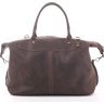 Спортивна дорожня шкіряна сумка вінтажного коричневого кольору Travel Leather Bag (11008) - 1