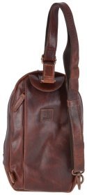 Кожаный слинг мужской коричневого цвета Ashwood PERRY Vintage Tan 94153 (винтажиный стиль с потертостями)