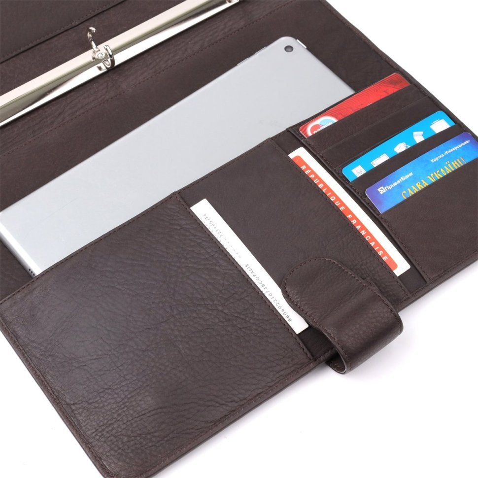 Бордова жіноча сумка-багет з натуральної шкіри із плетеною ручкою KARYA (2420839) modnotak фото №20