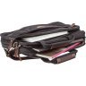 Чорна сумка для ноутбука з якісного текстилю на два відділення Vintage (20177) - 2