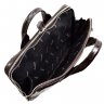 Ділова сумка зі шкіри під крокодила в коричневому кольорі - DESISAN (11589) - 4