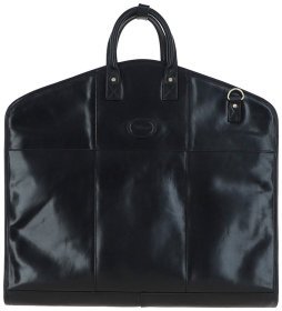 Мужской портплед из натуральной кожи через плечо Ashwood черного цвета 95453