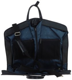 Мужской портплед из натуральной кожи через плечо Ashwood черного цвета 95453