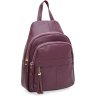 Женский рюкзак фиолетового цвета из натуральной кожи Borsa Leather (21296) - 1