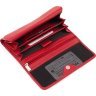 Класичний великий жіночий гаманець червоного кольору з фактурної шкіри KARYA (55953) - 8