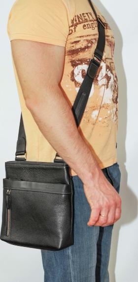 Повсякденна чоловіча сумка через плече зі шкіри Флотар VATTO (11894) - 2
