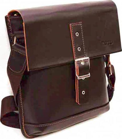 Чоловіча шкіряна сумка-планшет коричневого кольору VATTО (11994)