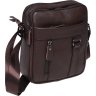 Чоловіча шкіряна сумка-планшет коричневого кольору Borsa Leather (21314) - 1
