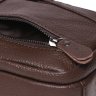 Мужская маленькая кожаная сумка-планшет коричневого цвета Borsa Leather (21314) - 7